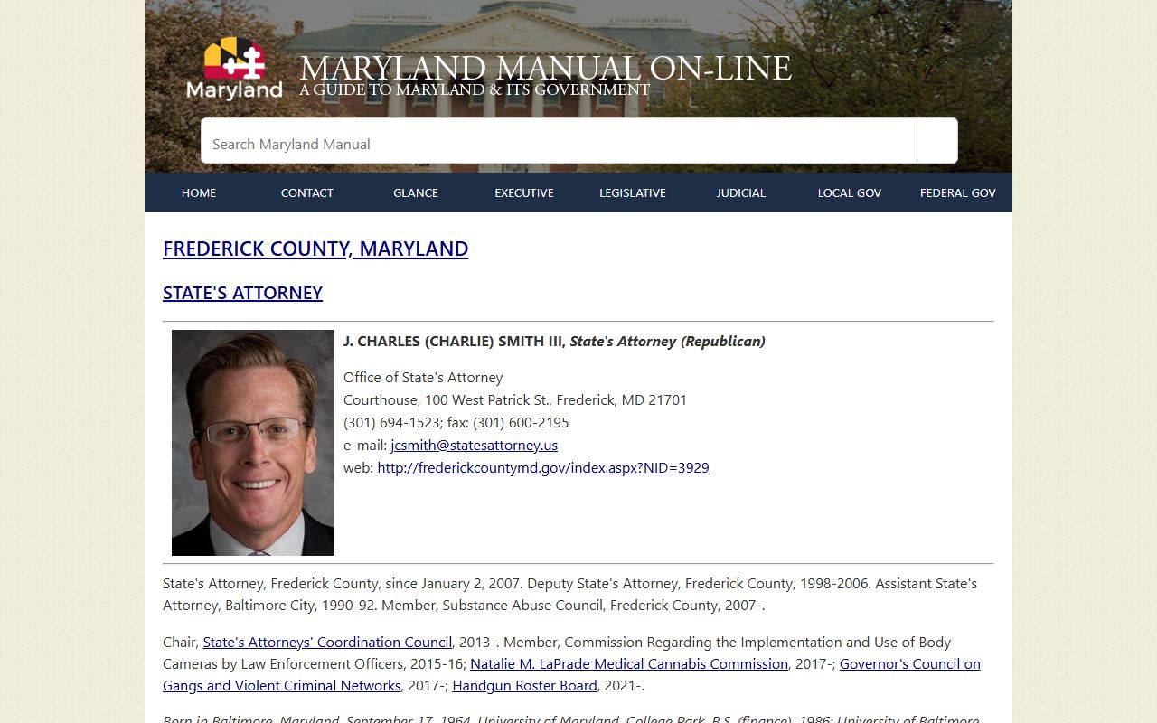 Frederick County State's Attorney profile tied to released inmate cases